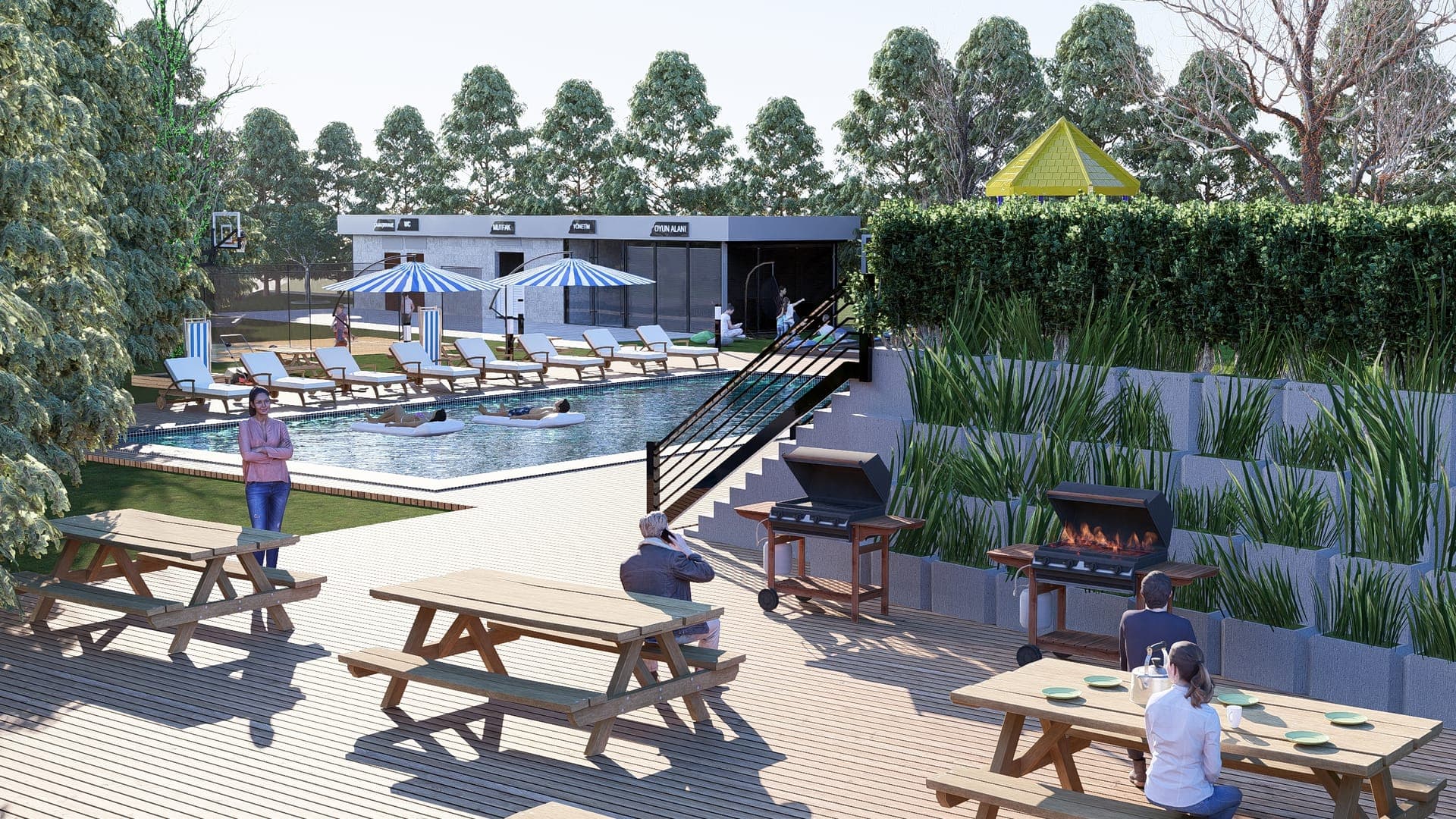 Bada Camping Havuz Sosyal Alan