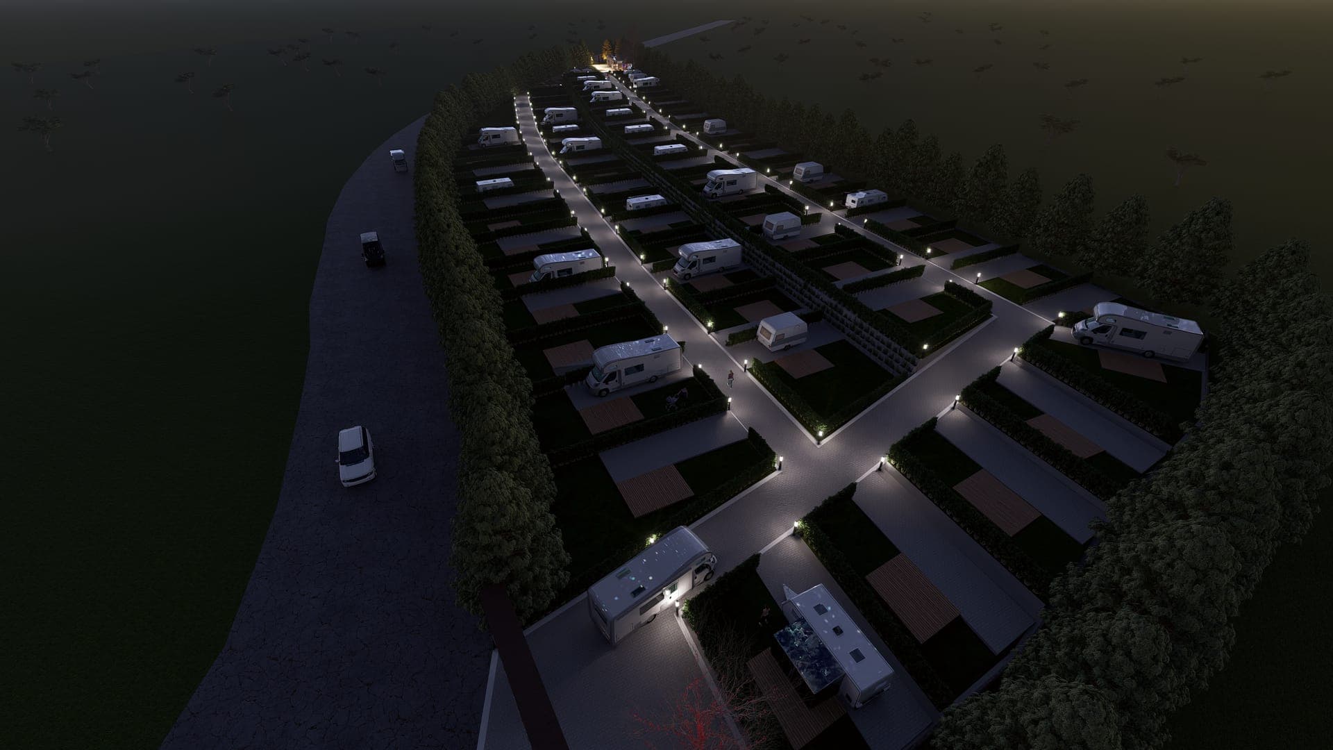 Bada Camping Gece Genel Vaziyet