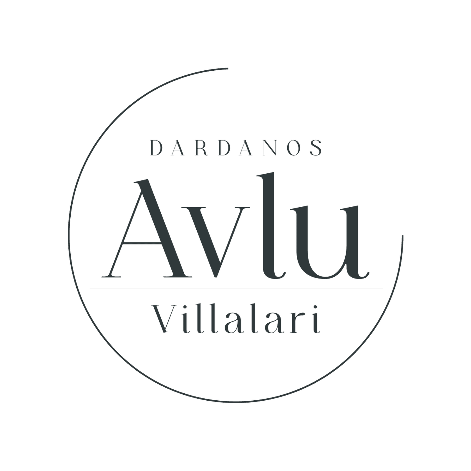 Avlu Villalari Logo Beyaz Arka Plan